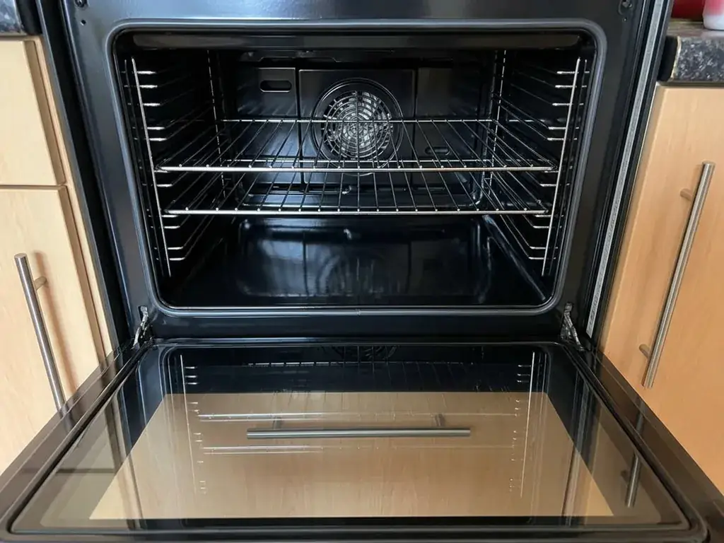 Oven after a detailed strip-down clean